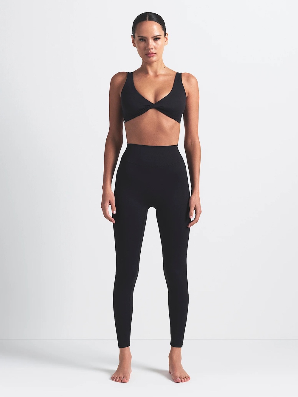 NikeSKIMS • Matte High-Waisted 26” Black Leggings